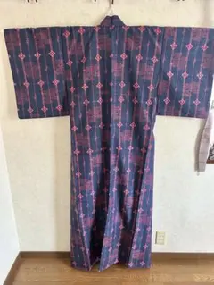 t*n様 着物 真綿紬 絣 正絹