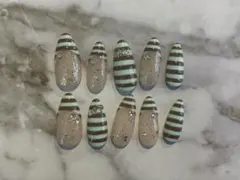 ネイルチップ ウィッシュコア スター 星 y2k フレンチ 平成 キラキラ