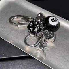 8ボール サイコロ KeyChain for bags O字型バックル