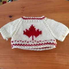 ぬいぐるみ用セーター　カエデ柄　ニット用品　人形遊び