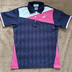 【美品】YONEX テニス ポロシャツ ゲームシャツ ネイビー M