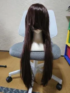 ロングウィッグ ダークブラウン　2つ　コスプレのサムネイル