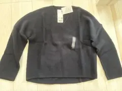 ユニクロ 3DコットンリラックスVセーター L