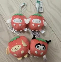 サンリオキャラクターズ フルーツきぐるみマスコット キウイ4点セット
