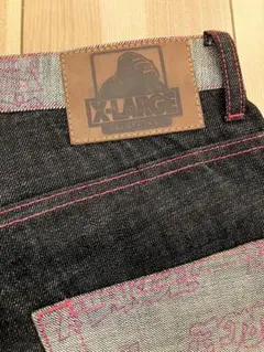 X-LARGE エクストララージ　ワイド　デニム　表記サイズ32 古着
