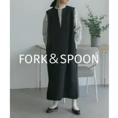 UR DOORS FORK＆SPOON スリットネックワンピース春夏レイヤード