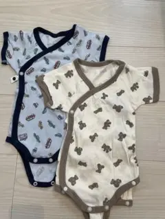 前開きボディスーツ肌着80