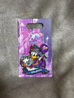 【香港ディズニーランド】ドナルドダック ピンバッジ 20周年限定 ドナルド
