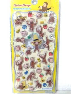 【新品未使用】おさるのジョージ プチドロップステッカー