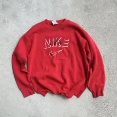 90s USA製 NIKE 短丈 スウェット センターロゴ NIKE air