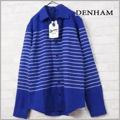 新品未使用タグ付【DENHAM】定価26180円/パネルボーダー シャツ