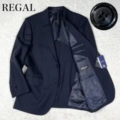 REGAL リーガル テーラードジャケット スーツジャケット 紺 ストライプのサムネイル