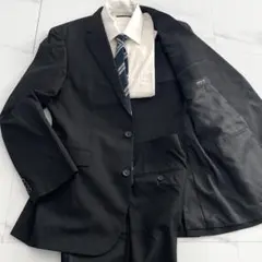 【未使用級◦XL✨】コムサイズム スーツ セットアップ シャドーストライプ 黒