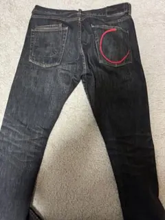 ダークデニム スリムフィットパンツ Cロゴ