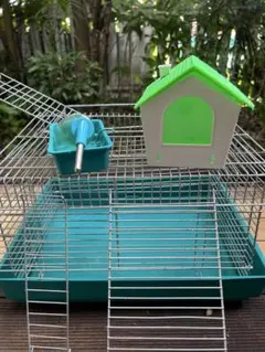 小動物用ケージ ハウス 回し車 給水器付き 難あり - メルカリ