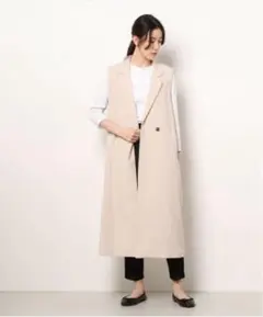 【美品】イング ロングテーラージレ アイボリー M
