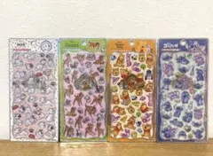 【国内正規品】ディズニープチ ドロップ ステッカー　4点セット