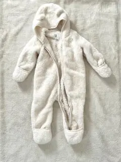 GAP ベビー　もこもこロンパース　ホワイト