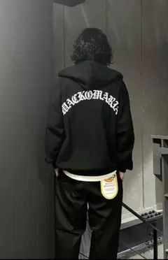 美品WACKO MARIA 24AWブラック ジップアップパーカー