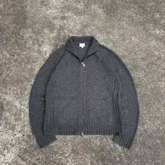 90s Calvin Klein ドライバーズニット ウール ダブルジップ