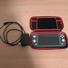 Nintendo Switch Lite 本体 グレー キャリングケース付