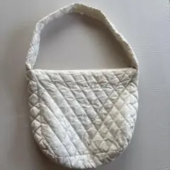 キルティングショルダーバッグ　アイボリー
