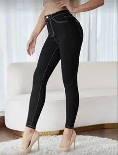 SHEIN Frenchy カジュアルスリムフィット　ロングパンツ　シーン