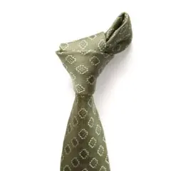 【美品】ダンヒル dunhill エルムグリーン ドット 静かな気品 幾何学模様