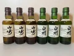 【新品】白州 & 山崎ミニボトル6本セット 180mlのサムネイル