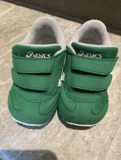 asics グリーンスニーカー スクスクアイダホ13cm