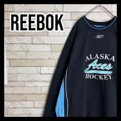 Reebok トレーナー スウェット クルーネック オシャレ 刺繍ロゴ 古着