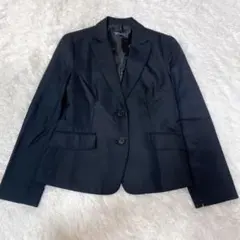 グレード◇テーラードジャケット スーツ ストライプ リクルート 薄手 M