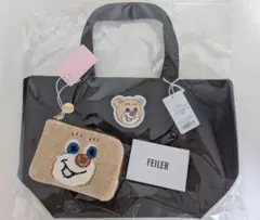 新品未開封 オールドテディ ワッペントートバッグ（ブラック）大きい