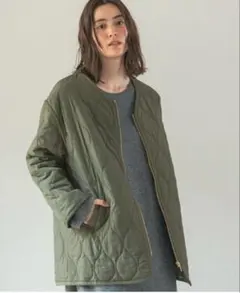 レプシィム　撥水キルティングジャケット　キルト　カーキ