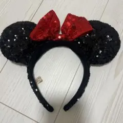 ミニーマウスディズニー　スパンコールカチューシャ