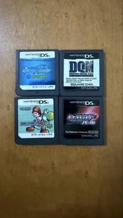 DSソフト4本セット ポケモン パール 時の探検隊 ヨッシー ドラクエ ケース付