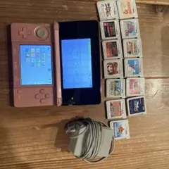 ニンテンドー3DS ピンク + カセット13本