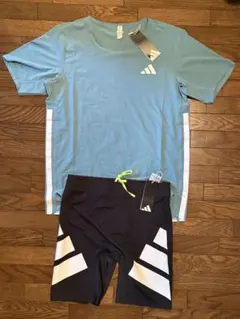 【XL】アディダス アディゼロ adidas adizero タイツ&シャツ
