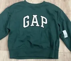 GAP ダークグリーン ロゴトレーナー