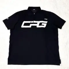 極美品 CPG GOLF 近年 ワッフル生地 通気性 半袖ゴルフポロシャツ 3L