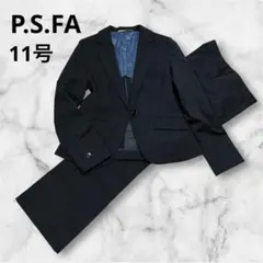 洗える【シルク混】P.S.FA セットアップ パンツ　シャドーストライプ Lのサムネイル