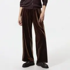 新品◎ソフトベロアイージーパンツXL