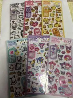サンリオ　平成ハッピーフォン　シールセット 6枚