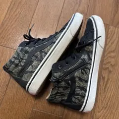 Vans カモフラージュ ハイカットスニーカー　21cm