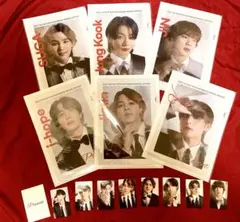 BTS クリアファイル６枚　（RM以外）・トレカ８枚　セット