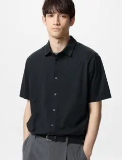 UNIQLO エアリズムコットン　オリーブ ポロシャツ M