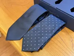 【未使用品】ORIHICA ネクタイ 2本セット ネイビー