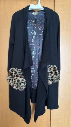 スカラー　フード付きカーディガン