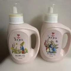 arau. 洗たく用せっけん 1.2L 2本セット　容器のみ　ピーターラビットのサムネイル