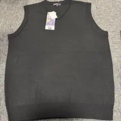 メンズ　CLOSSHI Biz Vネック　洗える黒ベスト 3L 新品未使用品